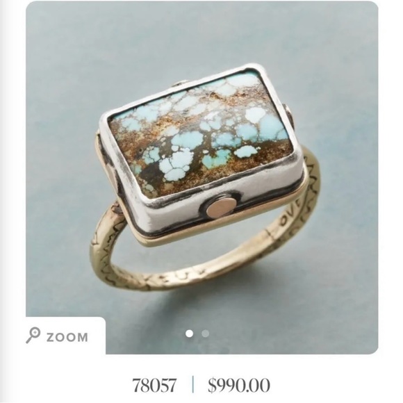 Jes Maharry Riveting Turquoise Ring - Picture 7 of 10